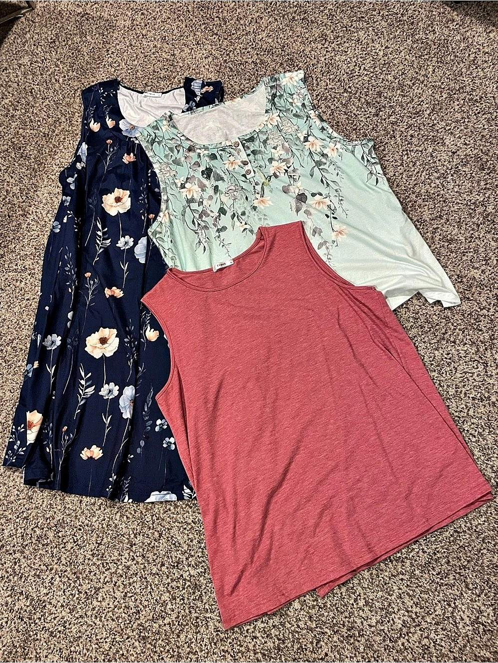 Deyeek 3 piece Lot- Adaptive Shoulder Surgery Dress and 2 Adaptive Tank Tops